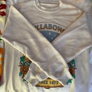 Billabong dancing skeleton crew neck.